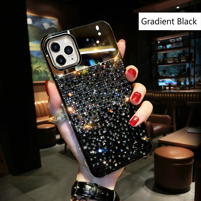 Coque Strass Dégradé Effet Miroir – Glamour & Protection ✨