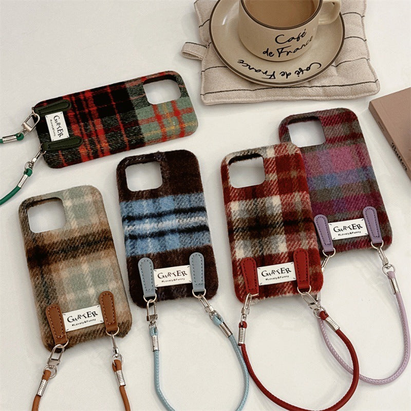 Coque à Carreaux avec Lanière 🍂