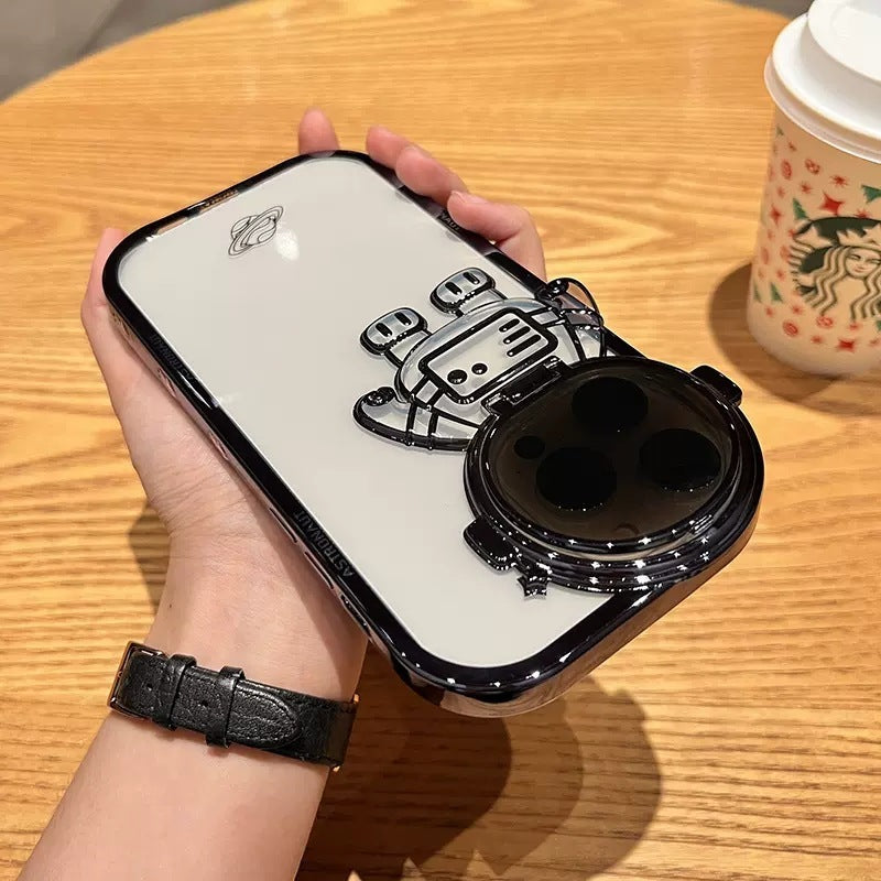 Coque Astronaute Pailletée avec Support Caméra 🚀✨