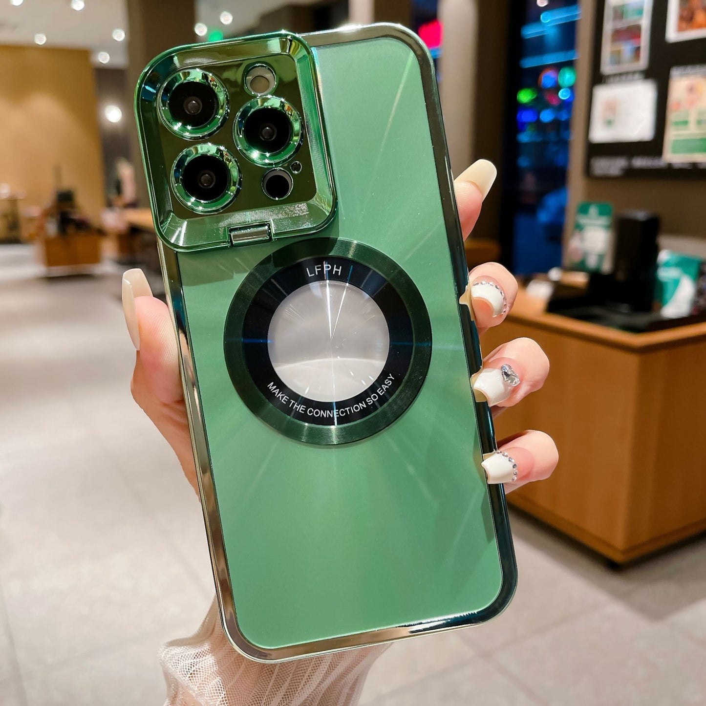 Coque Luxe Électroplaquée Magnétique ✨