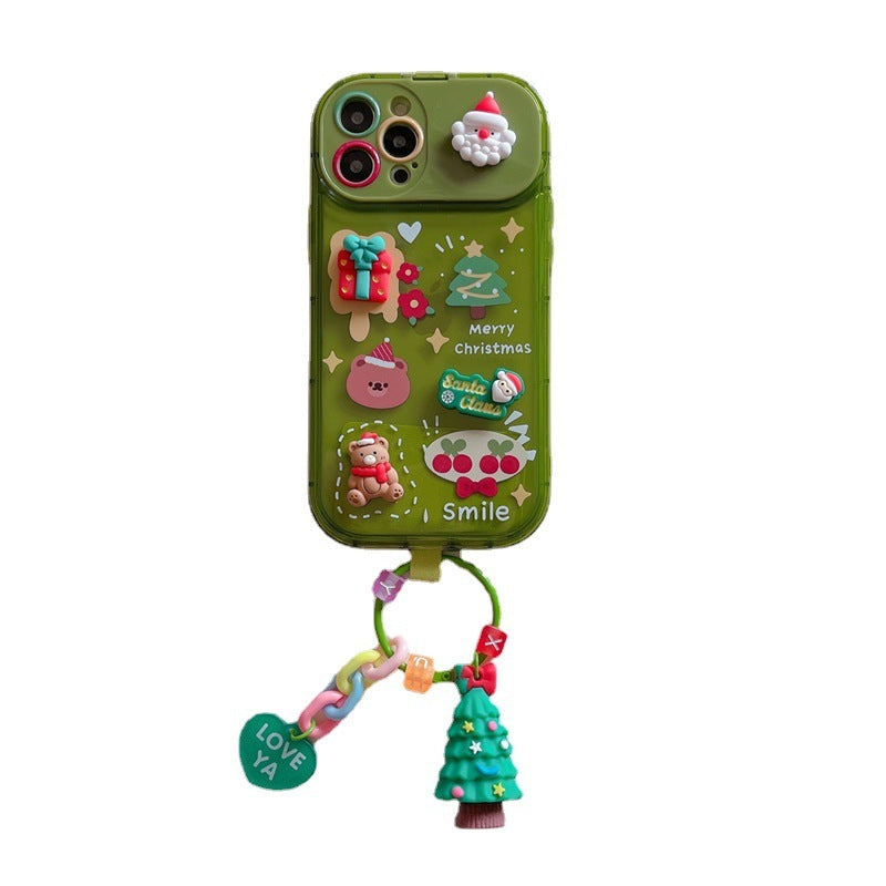 Coque de Noël 3D avec Père Noël & Rennes 🎅🎁