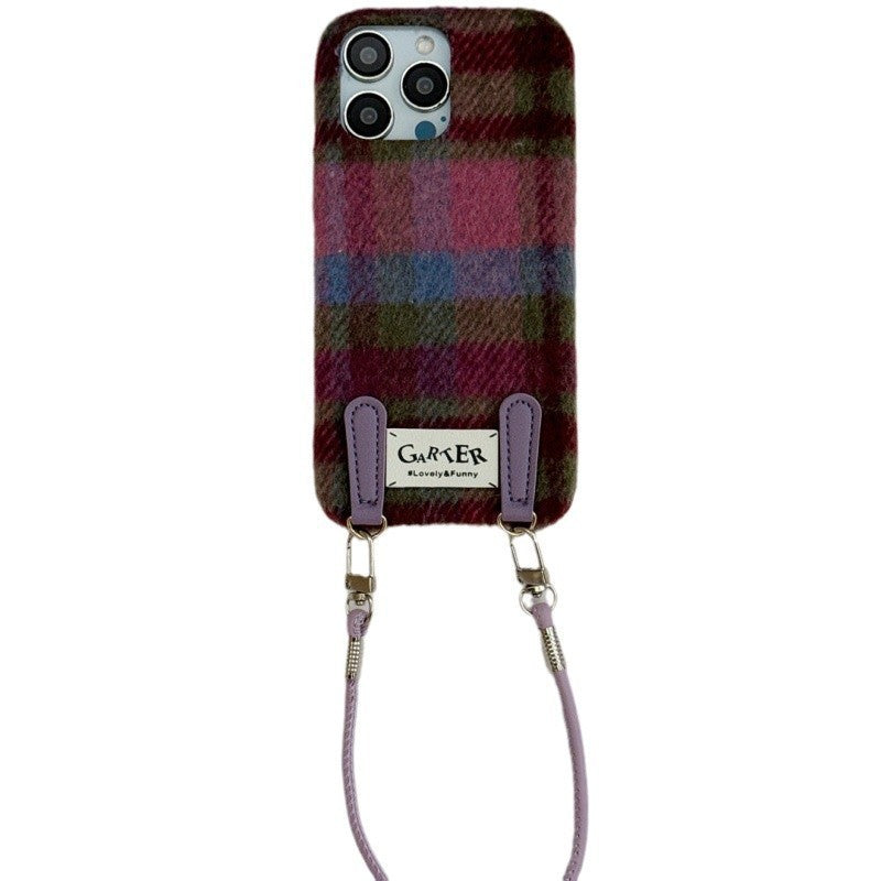 Coque à Carreaux avec Lanière 🍂