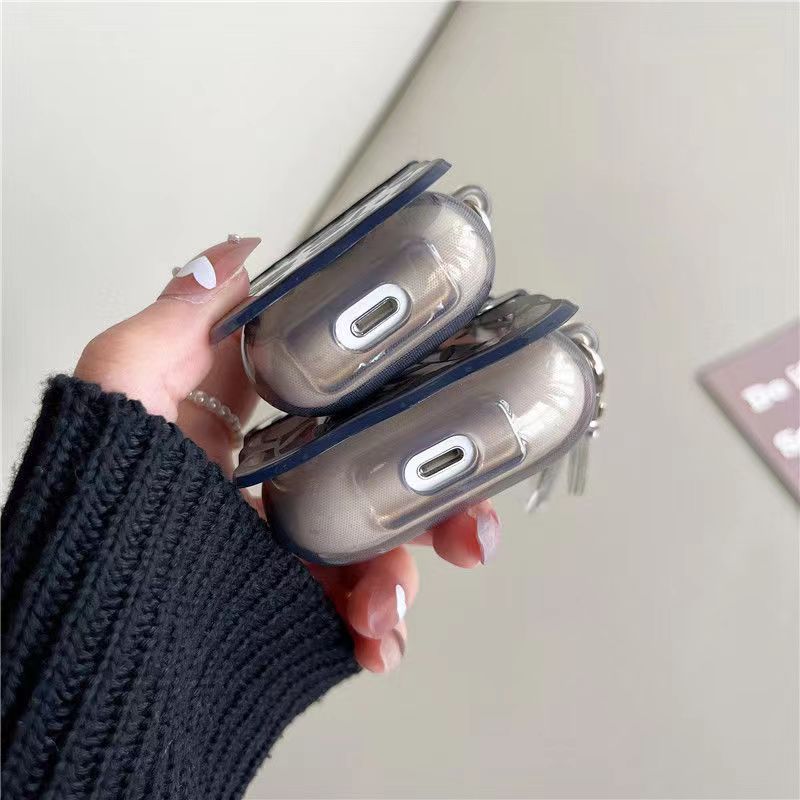 Coque AirPods “Black Wave” 🌊 – Élégance obscure & style graphique