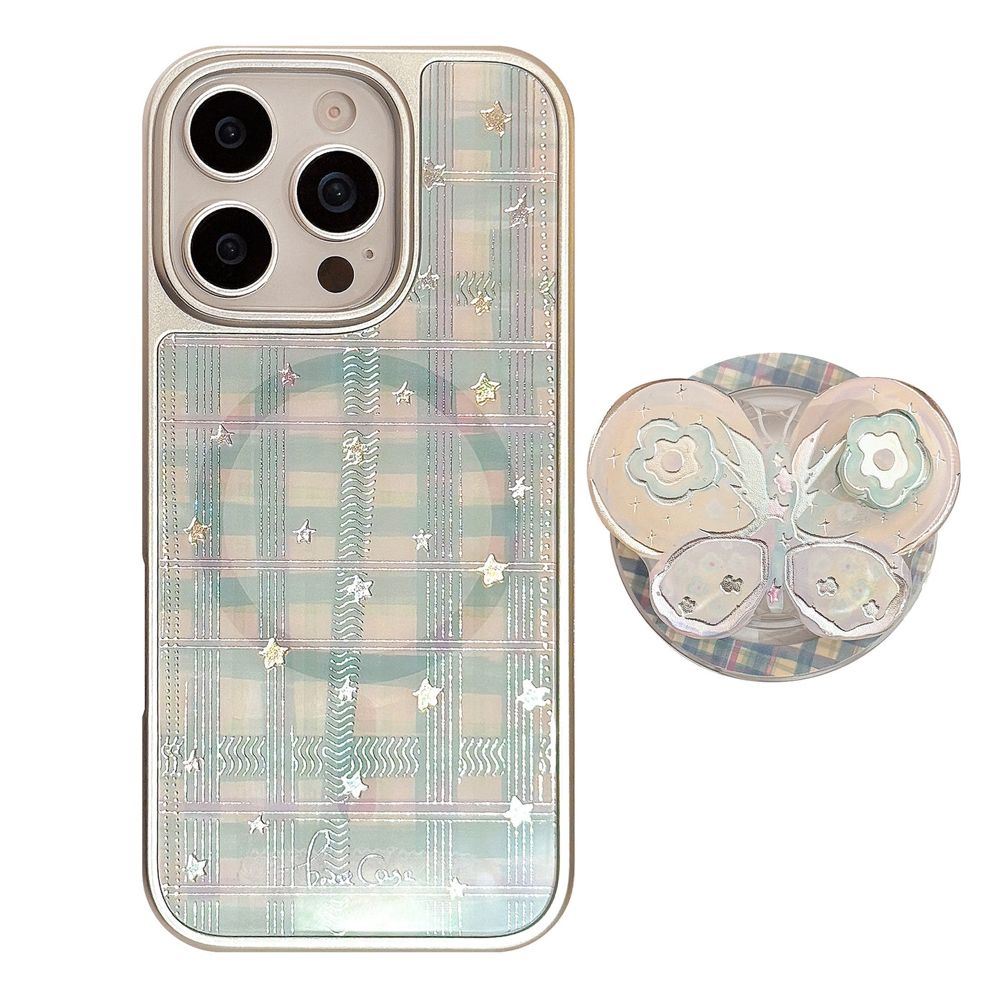 Coque Luxe aimantée avec nœud rotatif – tendance 2025