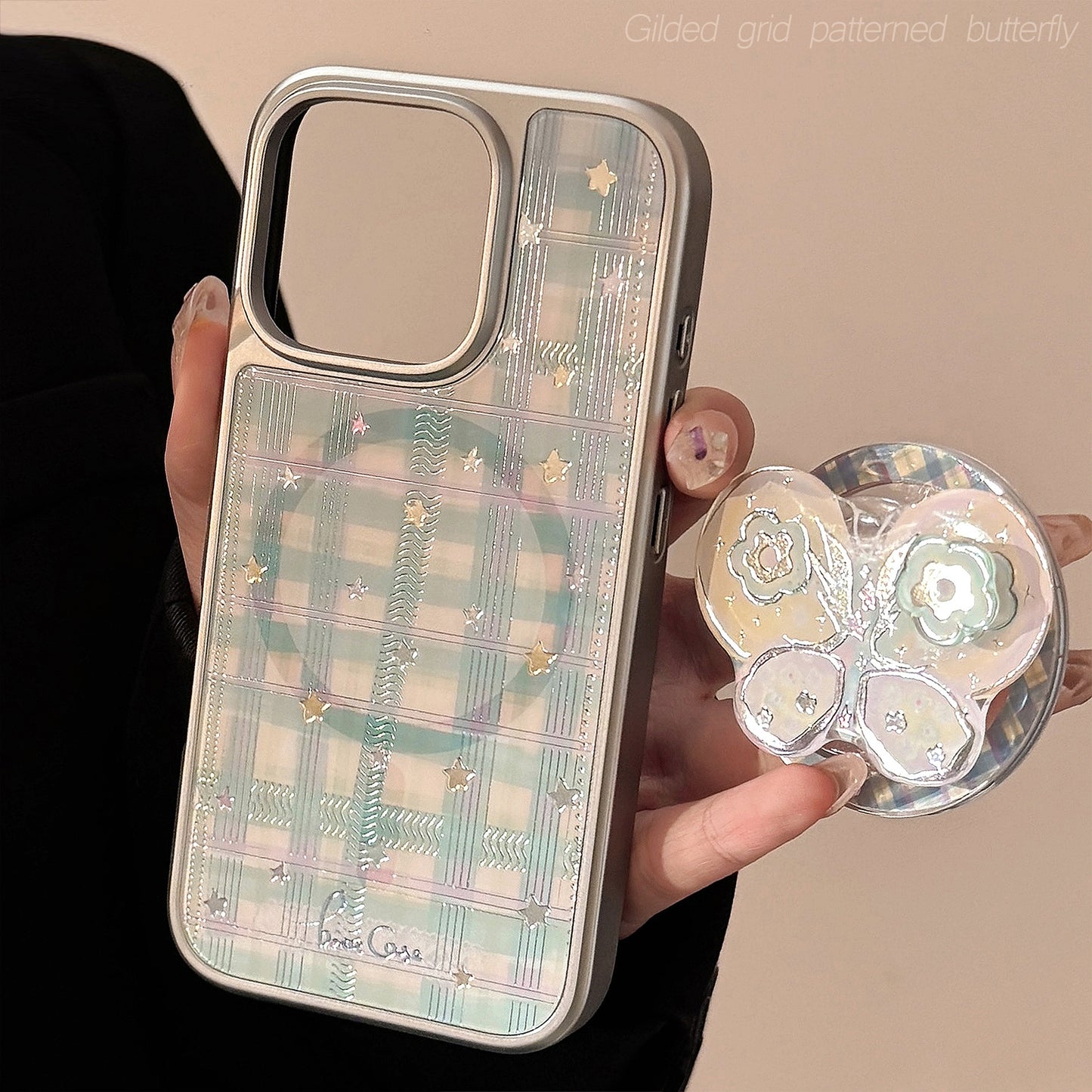 Coque Luxe aimantée avec nœud rotatif – tendance 2025