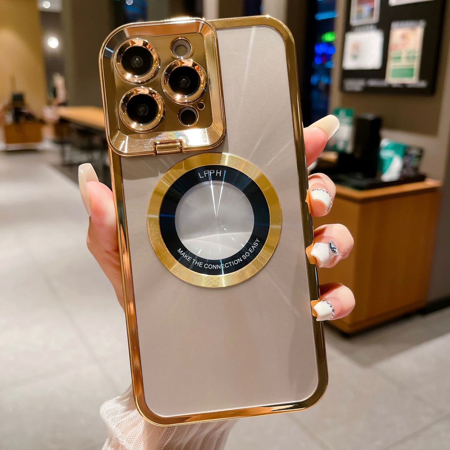Coque Luxe Électroplaquée Magnétique ✨