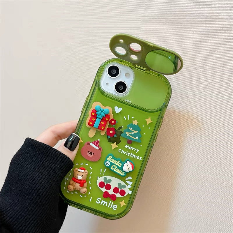 Coque de Noël 3D avec Père Noël & Rennes 🎅🎁