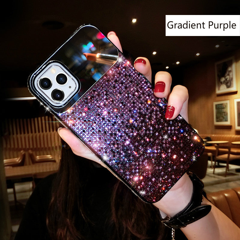Coque Strass Dégradé Effet Miroir – Glamour & Protection ✨