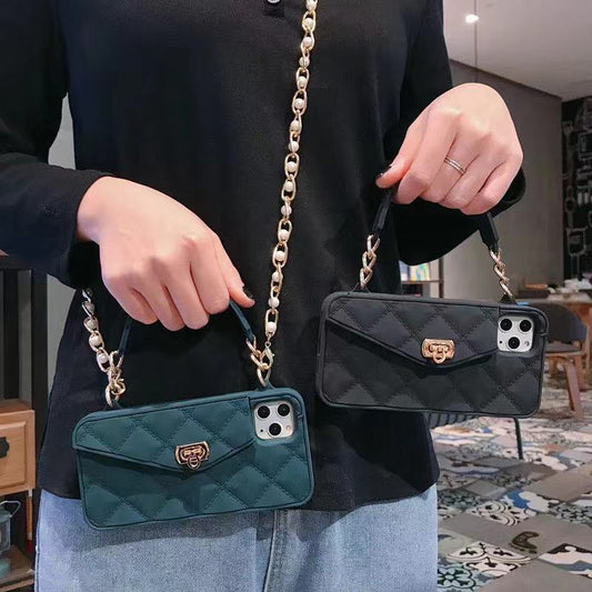 Coque Luxe à Chaîne Dorée 💼