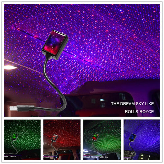 ✨Projecteur LED Ciel Étoilé MJT.vibes™ – Ambiance Galaxy pour Voiture & Maison