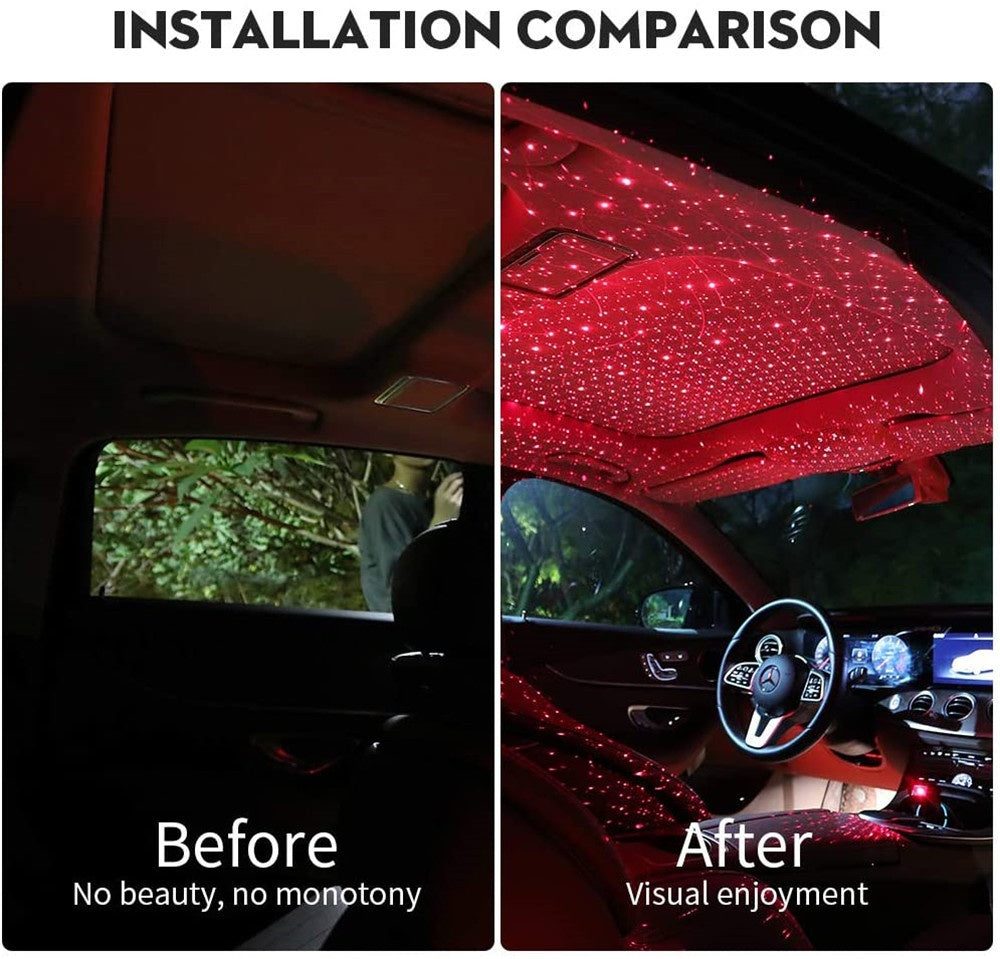 ✨Projecteur LED Ciel Étoilé MJT.vibes™ – Ambiance Galaxy pour Voiture & Maison