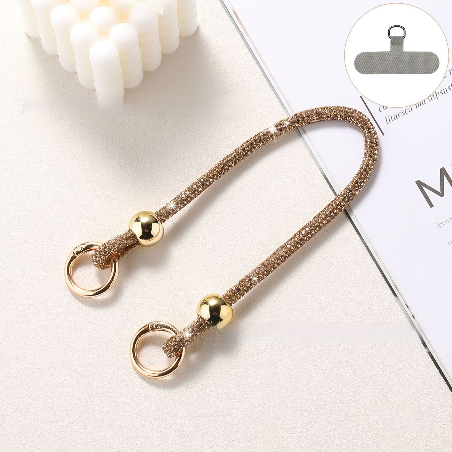 Lanière Téléphone Strass Luxe ✨