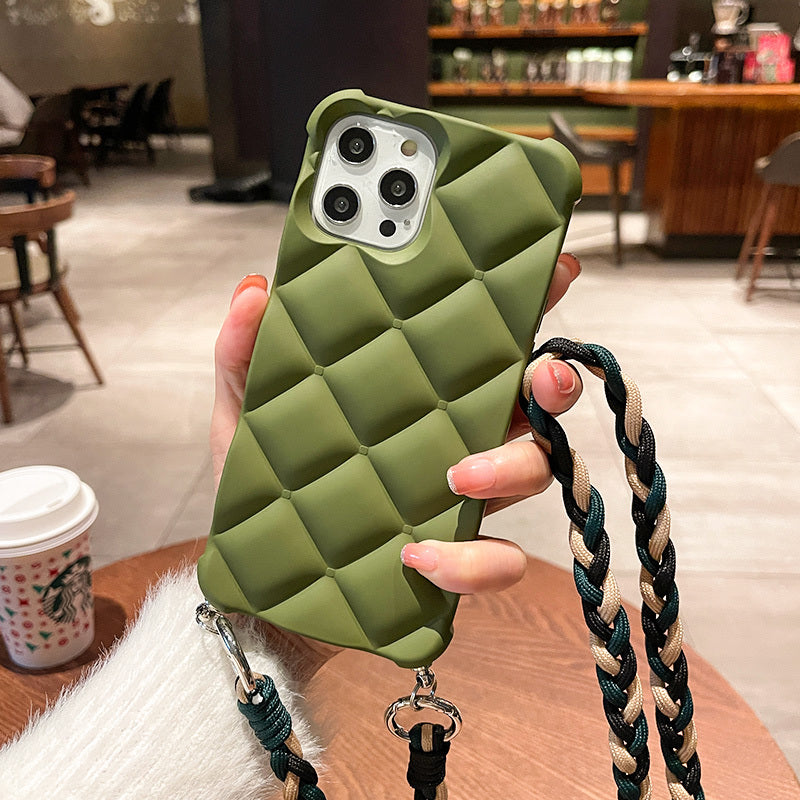 Coque matelassée avec bandoulière – Élégance et praticité 💼📱