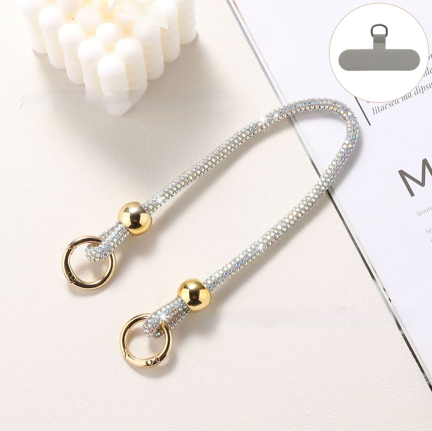 Lanière Téléphone Strass Luxe ✨