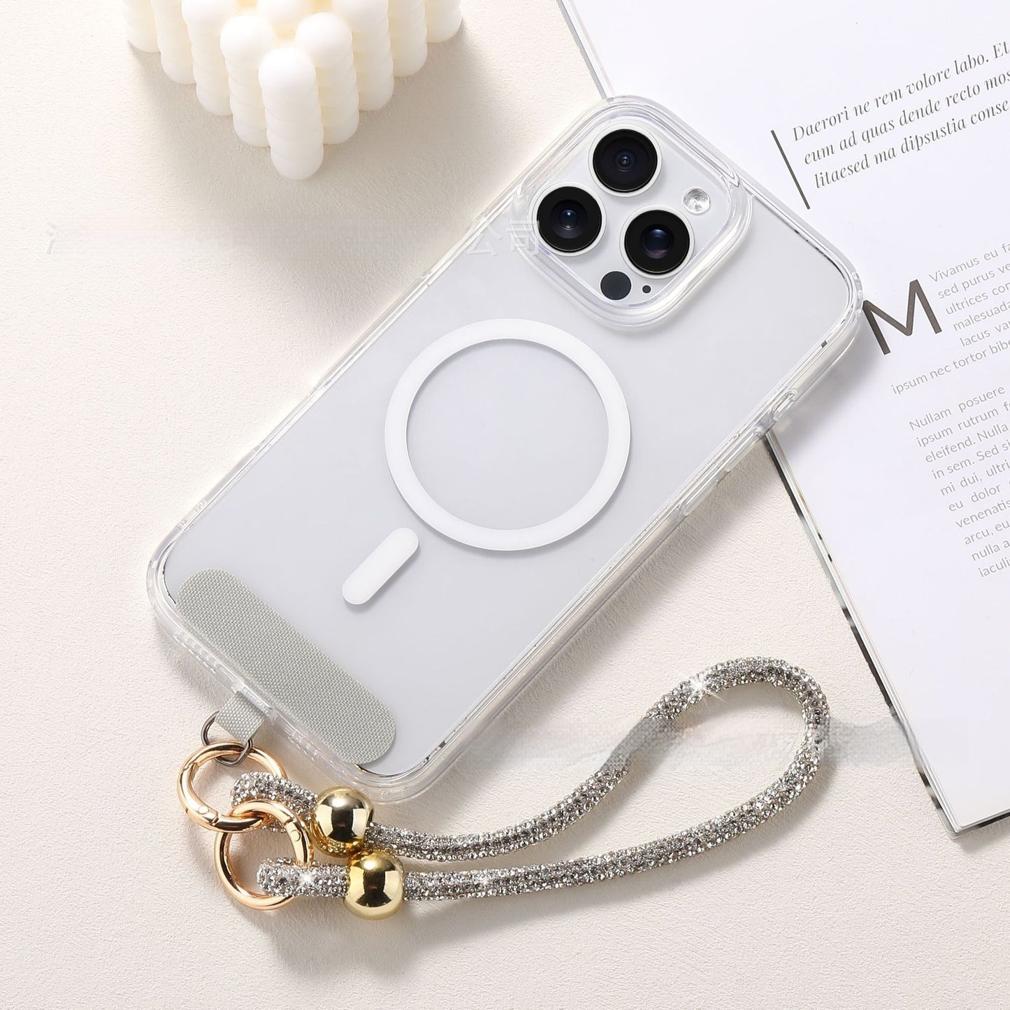 Lanière Téléphone Strass Luxe ✨