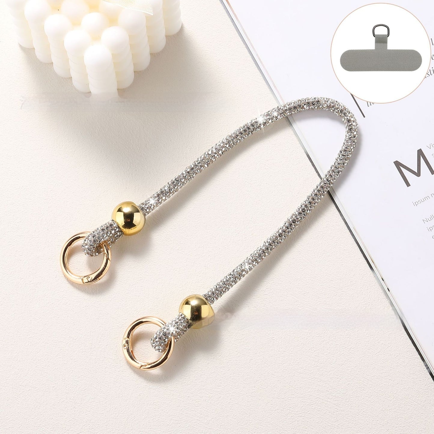 Lanière Téléphone Strass Luxe ✨