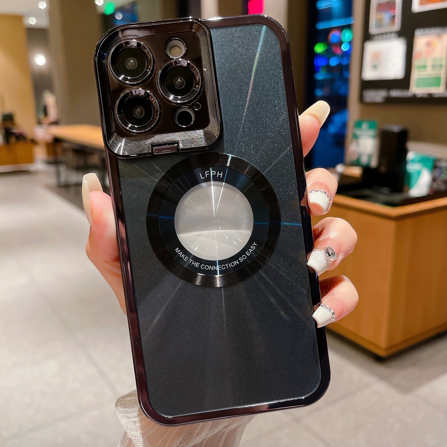 Coque Luxe Électroplaquée Magnétique ✨