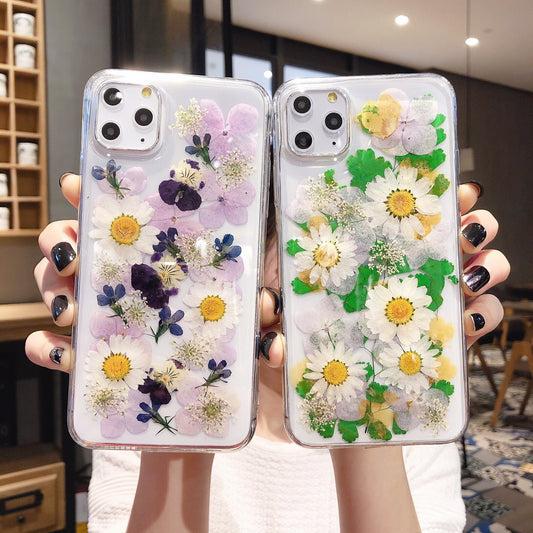 Coque Fleurie Résine Époxy 🌸