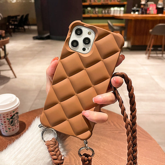Coque matelassée avec bandoulière – Élégance et praticité 💼📱