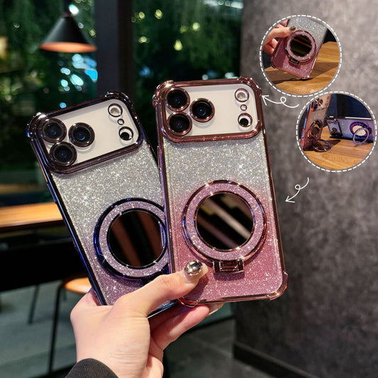 Coque iPhone Miroir Magnétique Pailletée – Brillante, Chic & Antichoc ✨