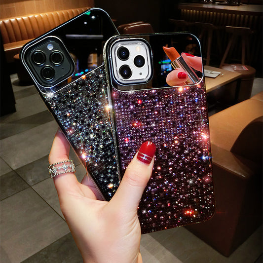 Coque Strass Dégradé Effet Miroir – Glamour & Protection ✨