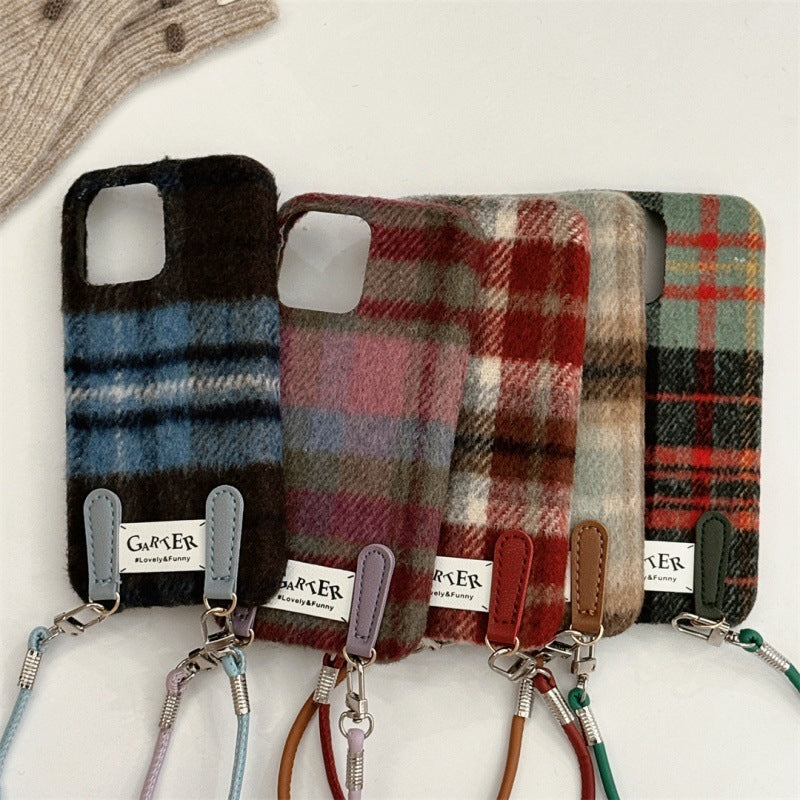 Coque à Carreaux avec Lanière 🍂