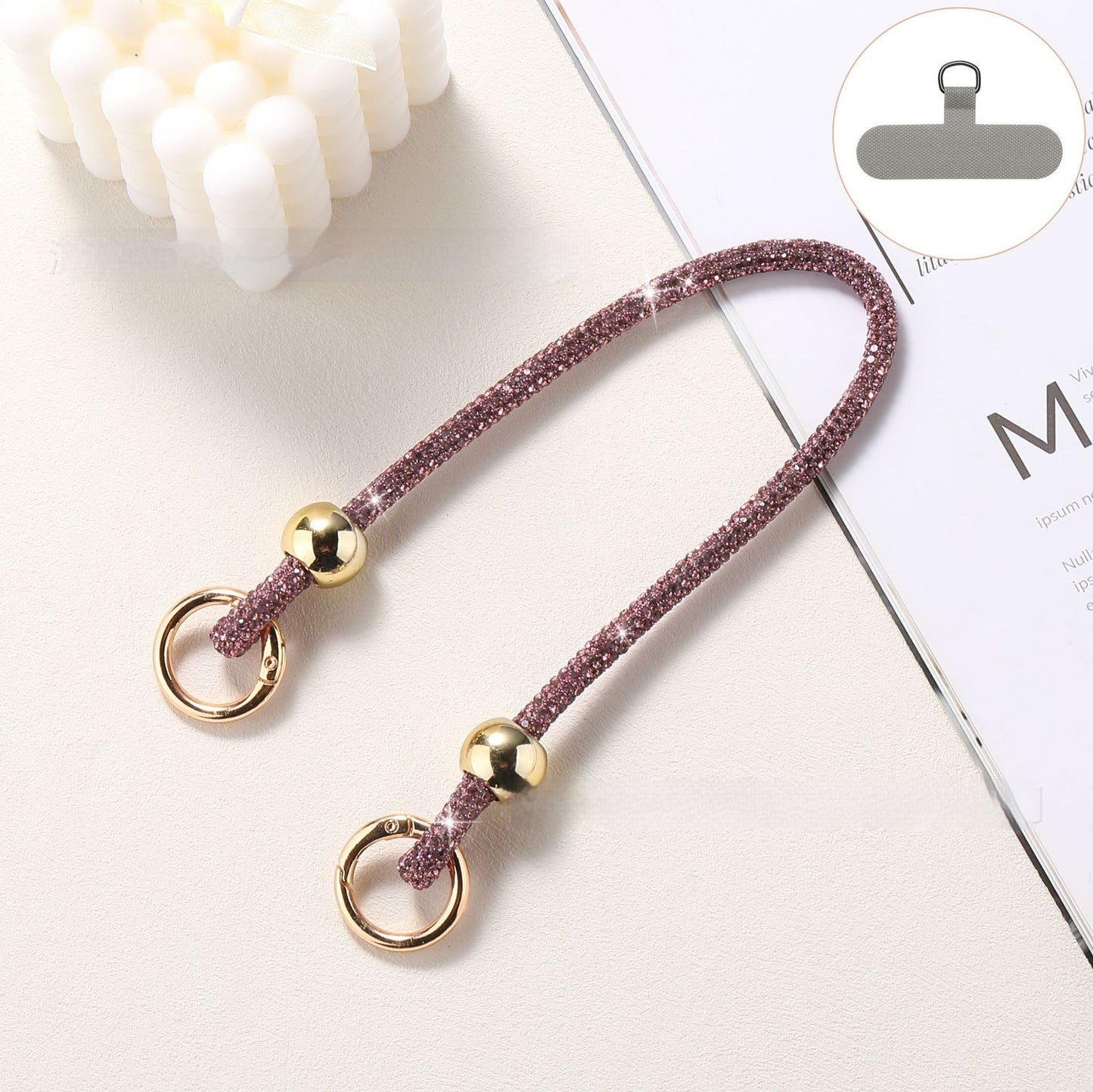 Lanière Téléphone Strass Luxe ✨